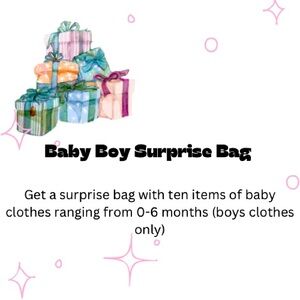 Baby boy surprise bag